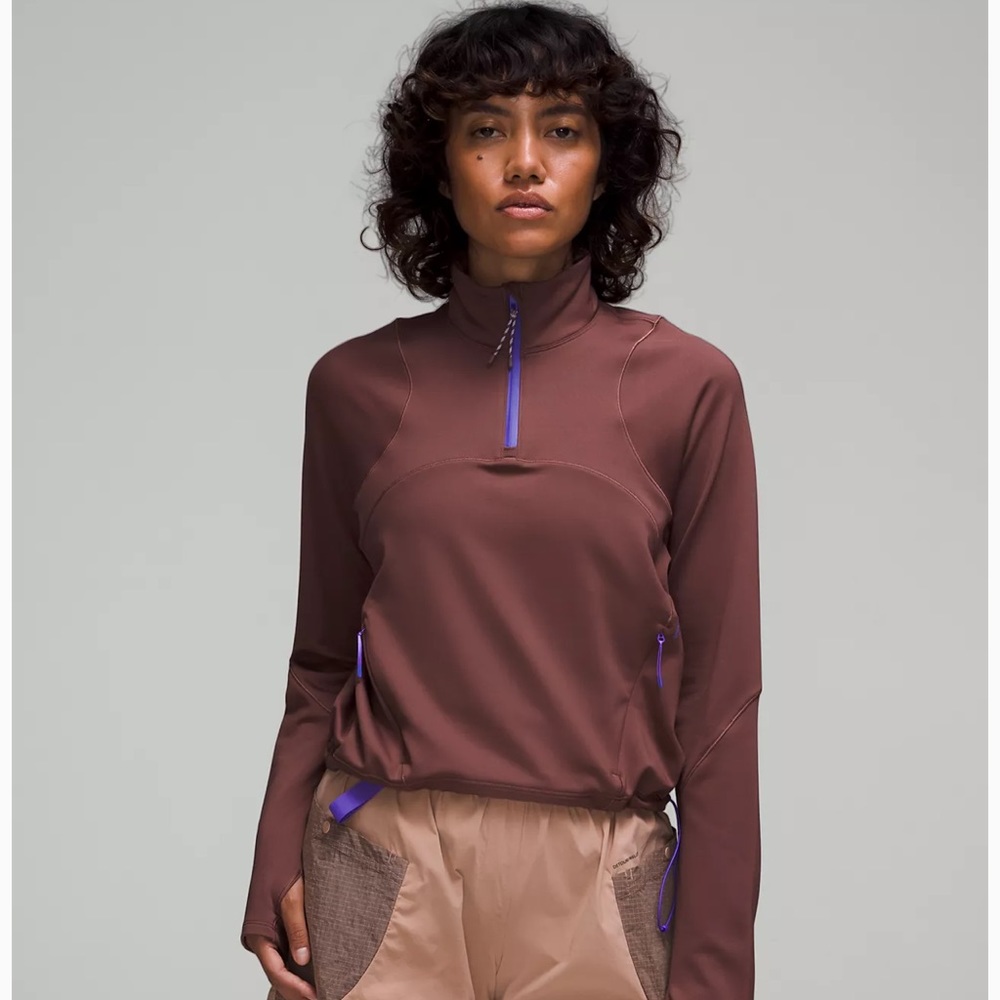 Lululemon Tech Fleece Hiking Zip Pullover Size 8